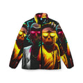 Vibrant Cartoon Puffer Jacket,Stylish Outerwear, Trendy Winter Jacket, Unique Layering Piece, Cartoon Character Apparel