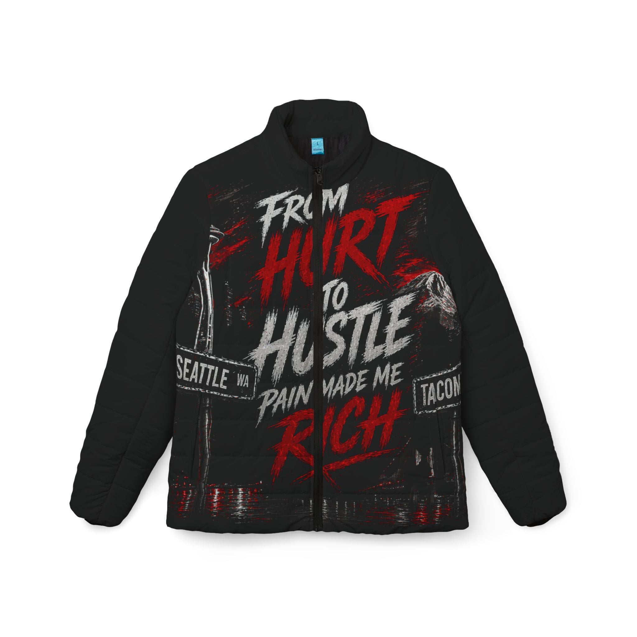 "From Hurt to Hustle, Pain Made Me Rich" Motivational Streetwear