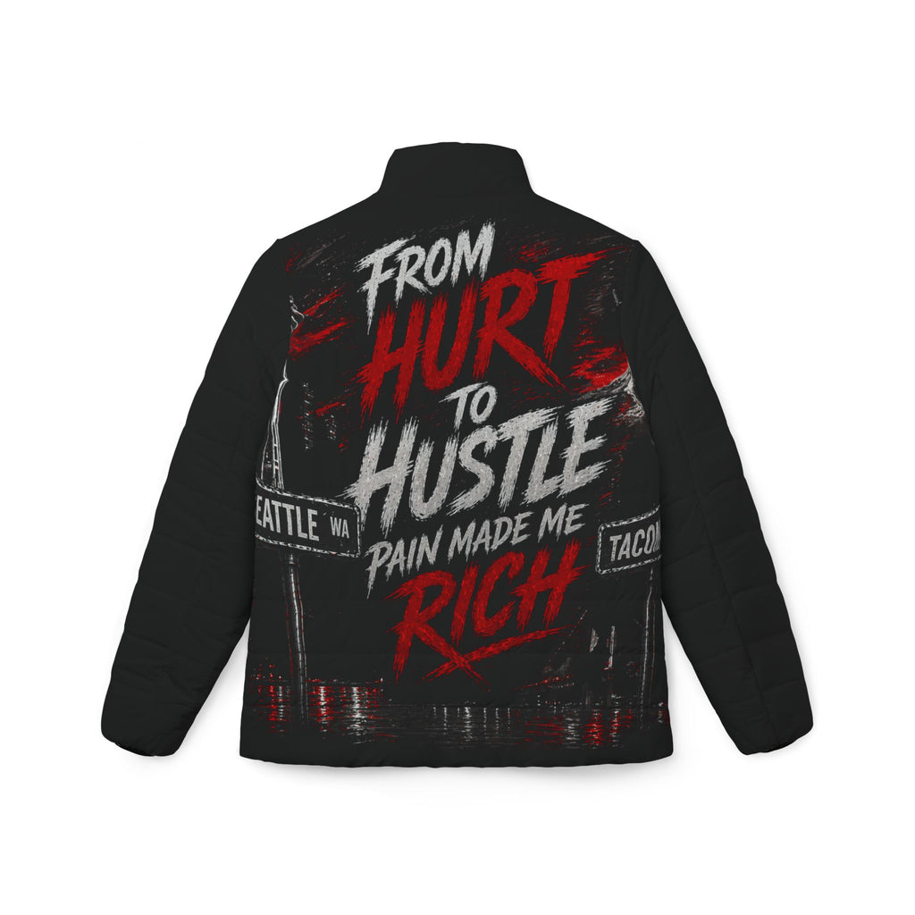 "From Hurt to Hustle, Pain Made Me Rich" Motivational Streetwear